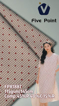FP81887 / 6623#爱心 / 涤棉混纺条子/格子 fabric image