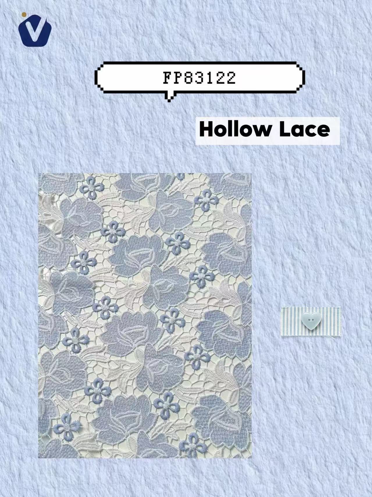 FP83122 / MR118 / 蕾丝绣花 fabric image
