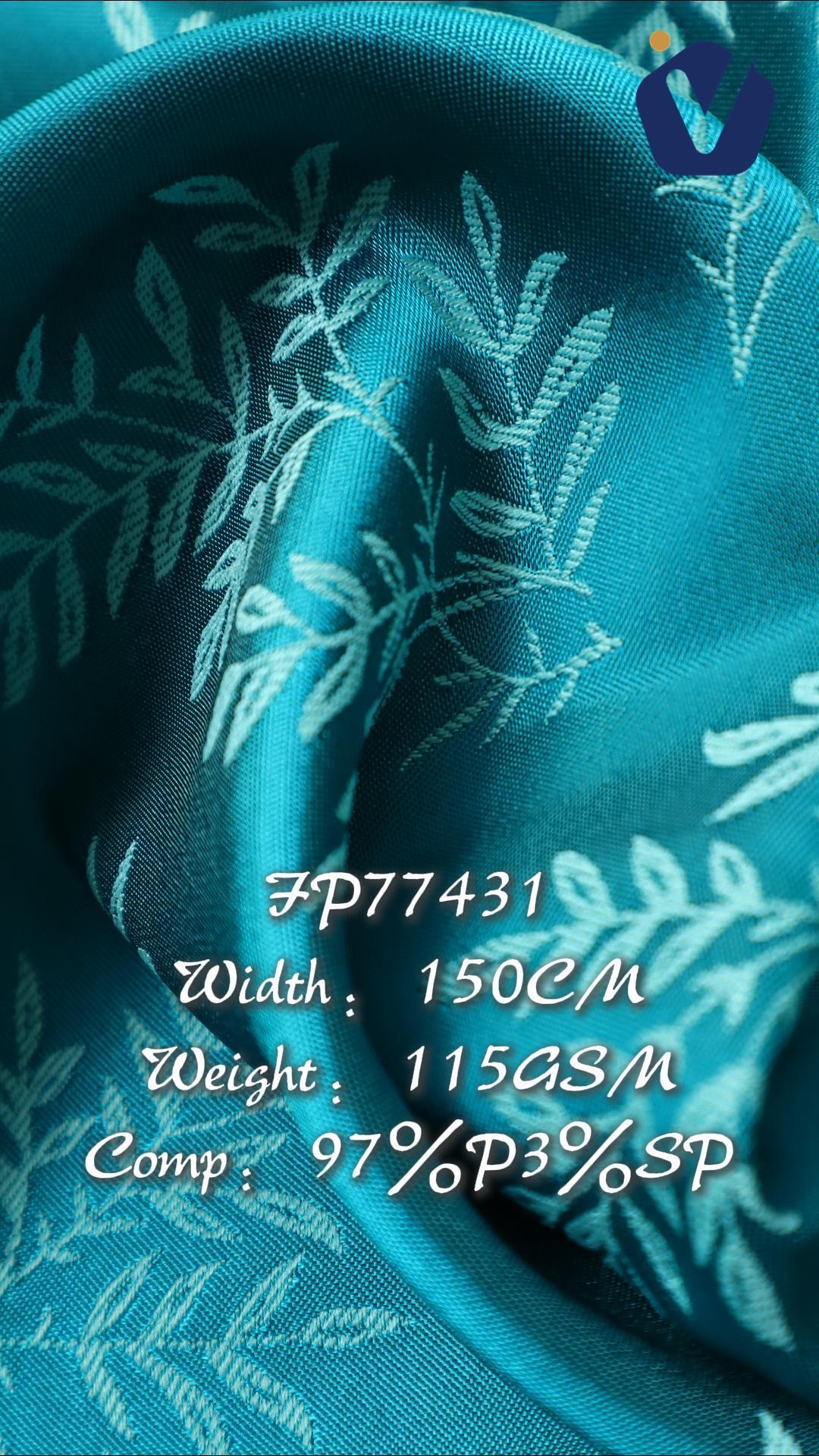 FP77431 / JD198 / 色丁提花 fabric image