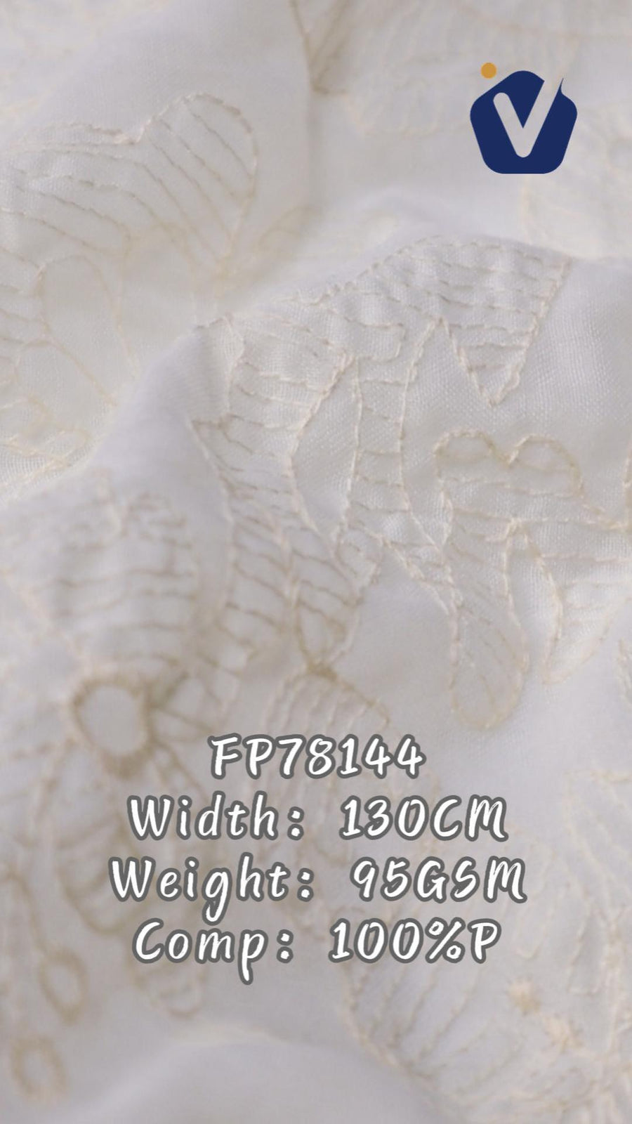 FP78144 / C032# / Embroidery Fabric