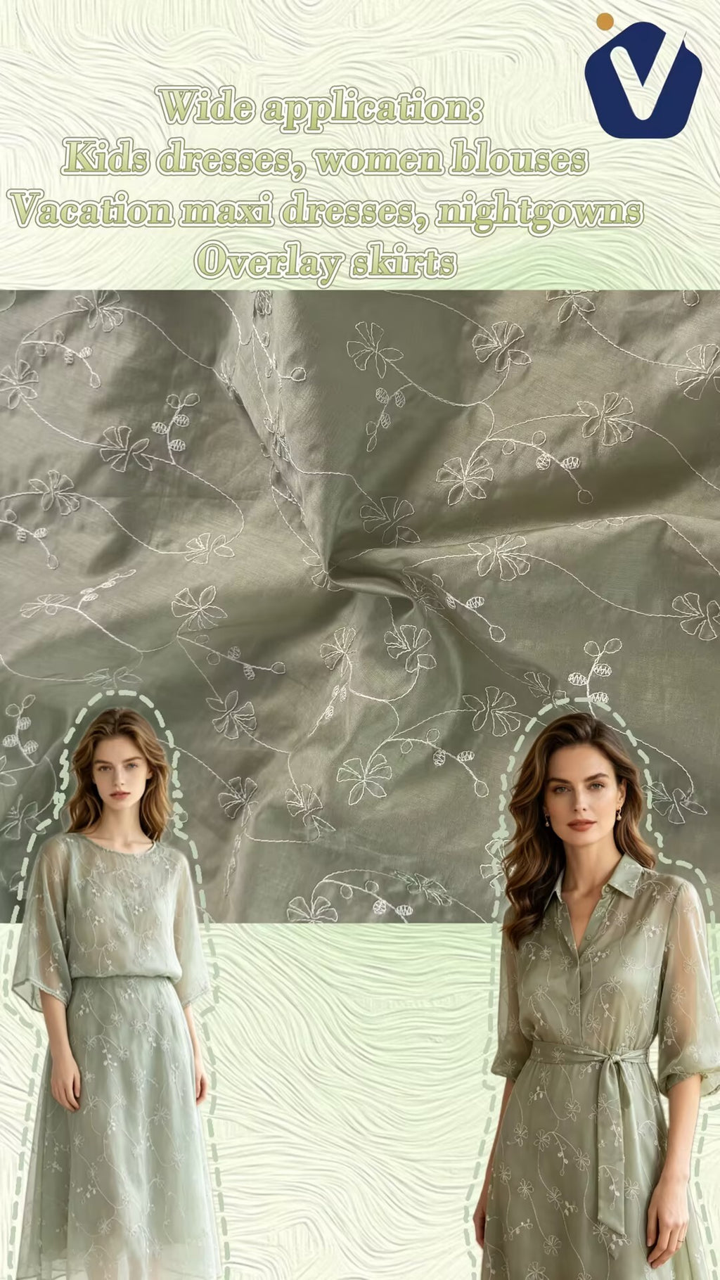 FP79077 / YX26049 / 绣花 fabric image 2