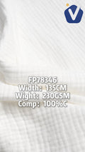 FP78346 / Dyed / Baby Crinkle Printed Fabric fabric image