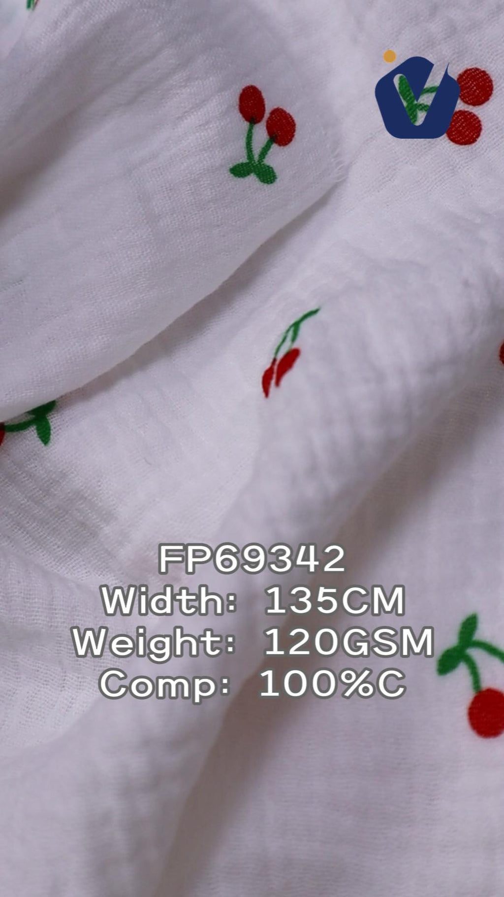 FP69342 / 全棉双层绉布印花 / 婴童绉布印花 fabric image 5