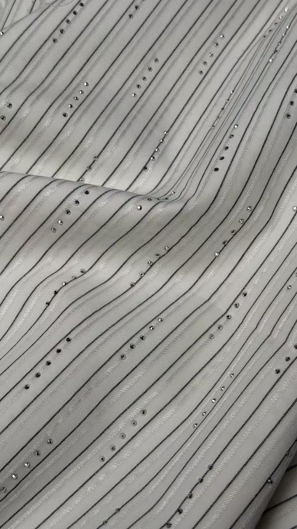 FP81898 / 6872#烫钻 / 涤棉混纺条子/格子 fabric image 2