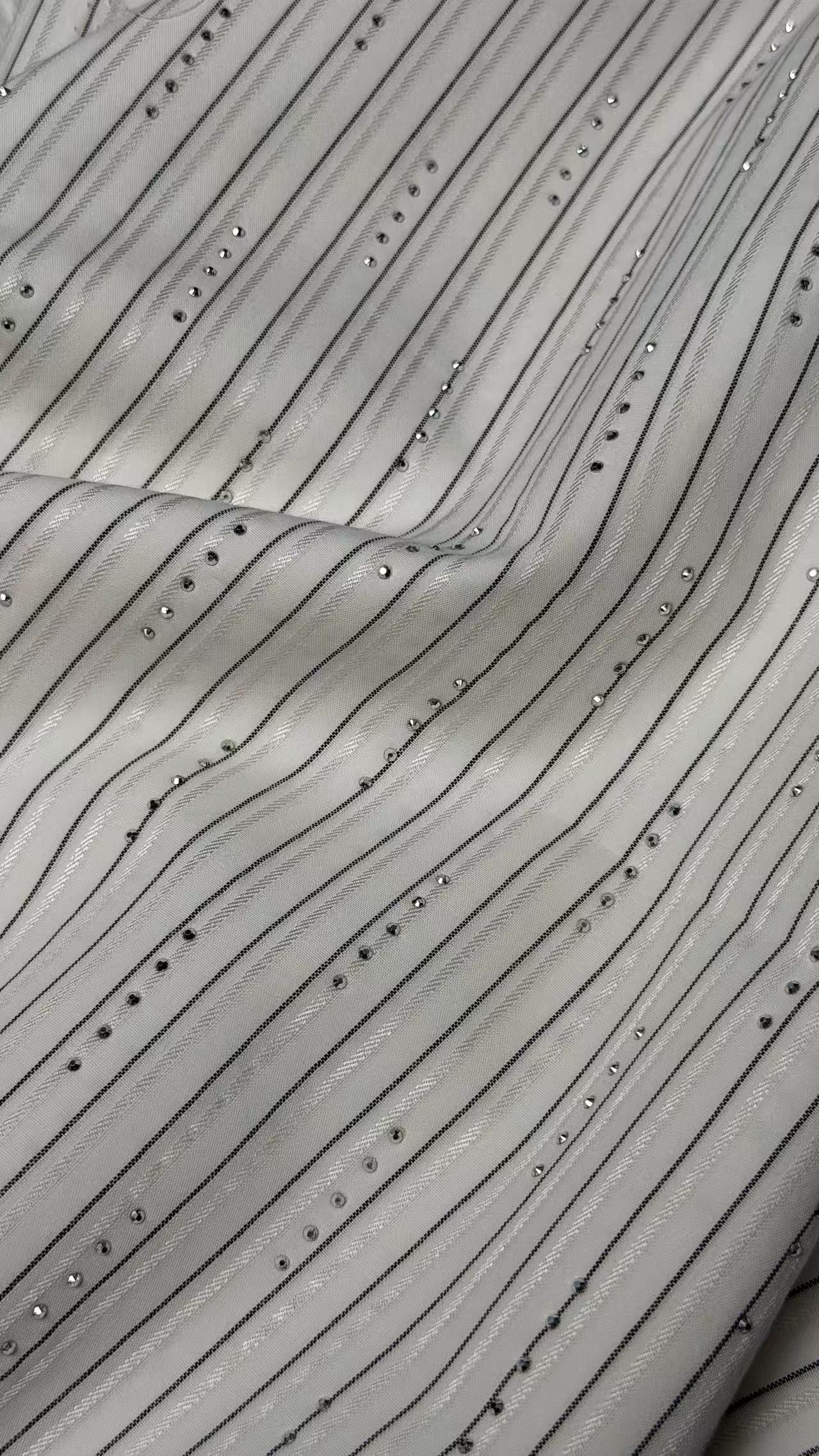 FP81898 / 6872#烫钻 / 涤棉混纺条子/格子 fabric image 2