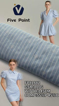 FP81882 / 5855#绣花 / 涤棉混纺条子/格子 fabric image 2