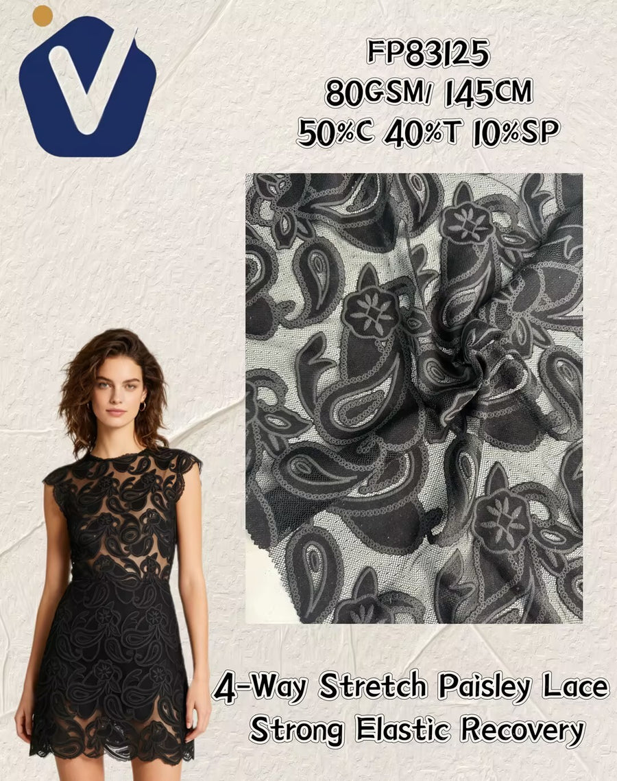 FP83125 / MH101 / Lace Embroidery