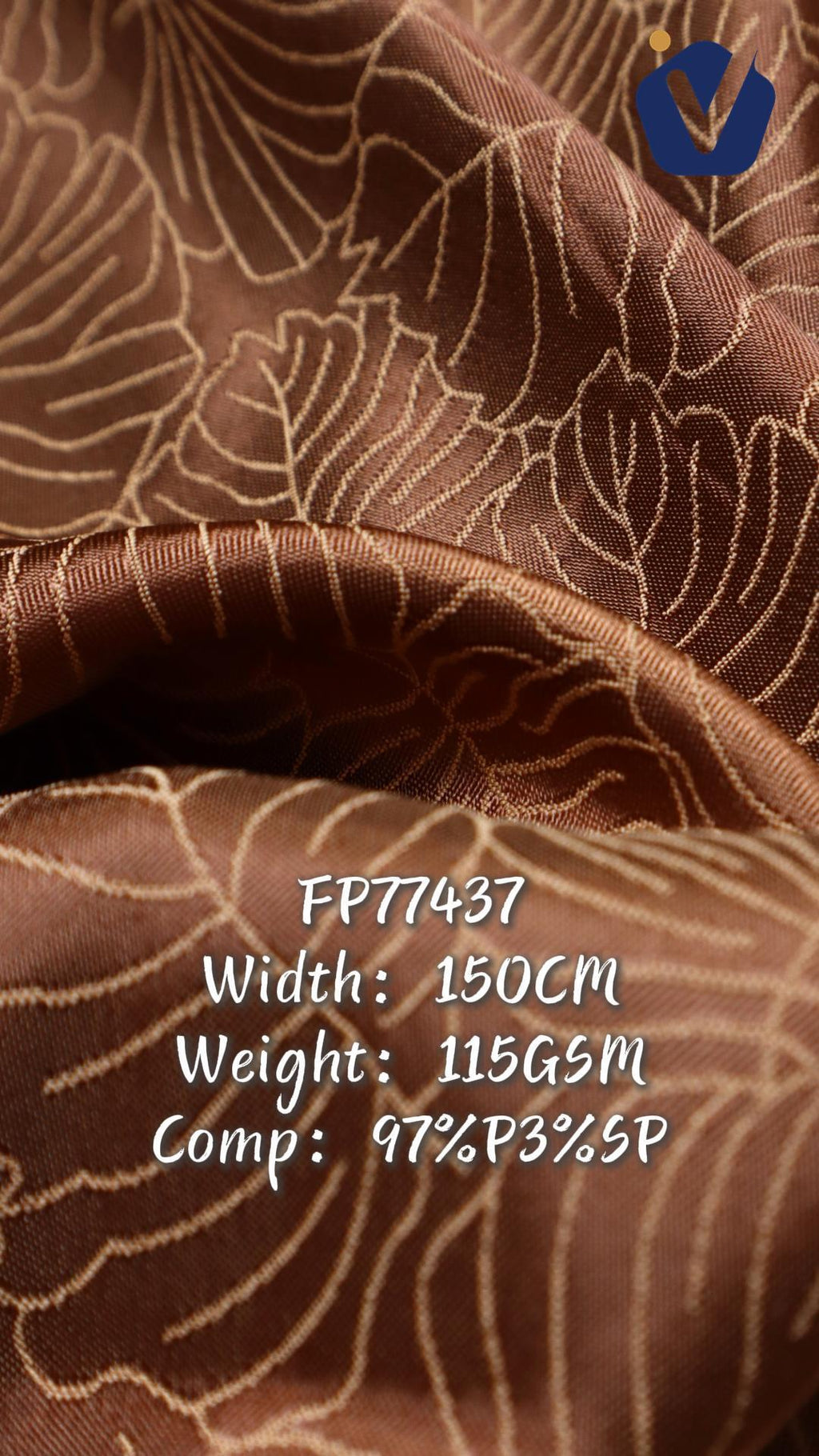 FP77437 / JD239 / 色丁提花 fabric image