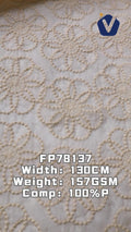 FP78137 / C014#雪媚娘 / 绣花 fabric image