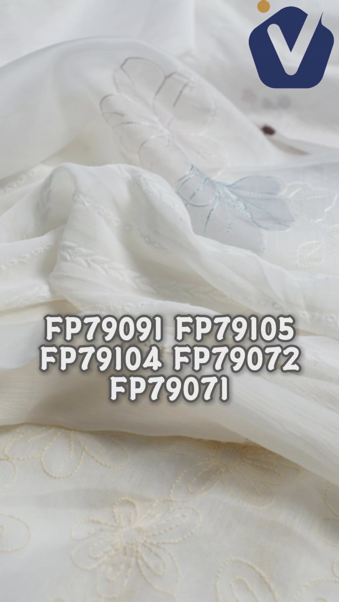 FP78072 / Embroidery / Embroidery fabric video